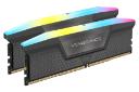 نمای کناری رنگ خاکستری رم کورسر Corsair VENGEANCE RGB 64GB (2x32) DDR5-6000 CL40