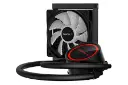 نمای جانبی خنک کننده مایع دیپ کول GAMMAXX L120T RED