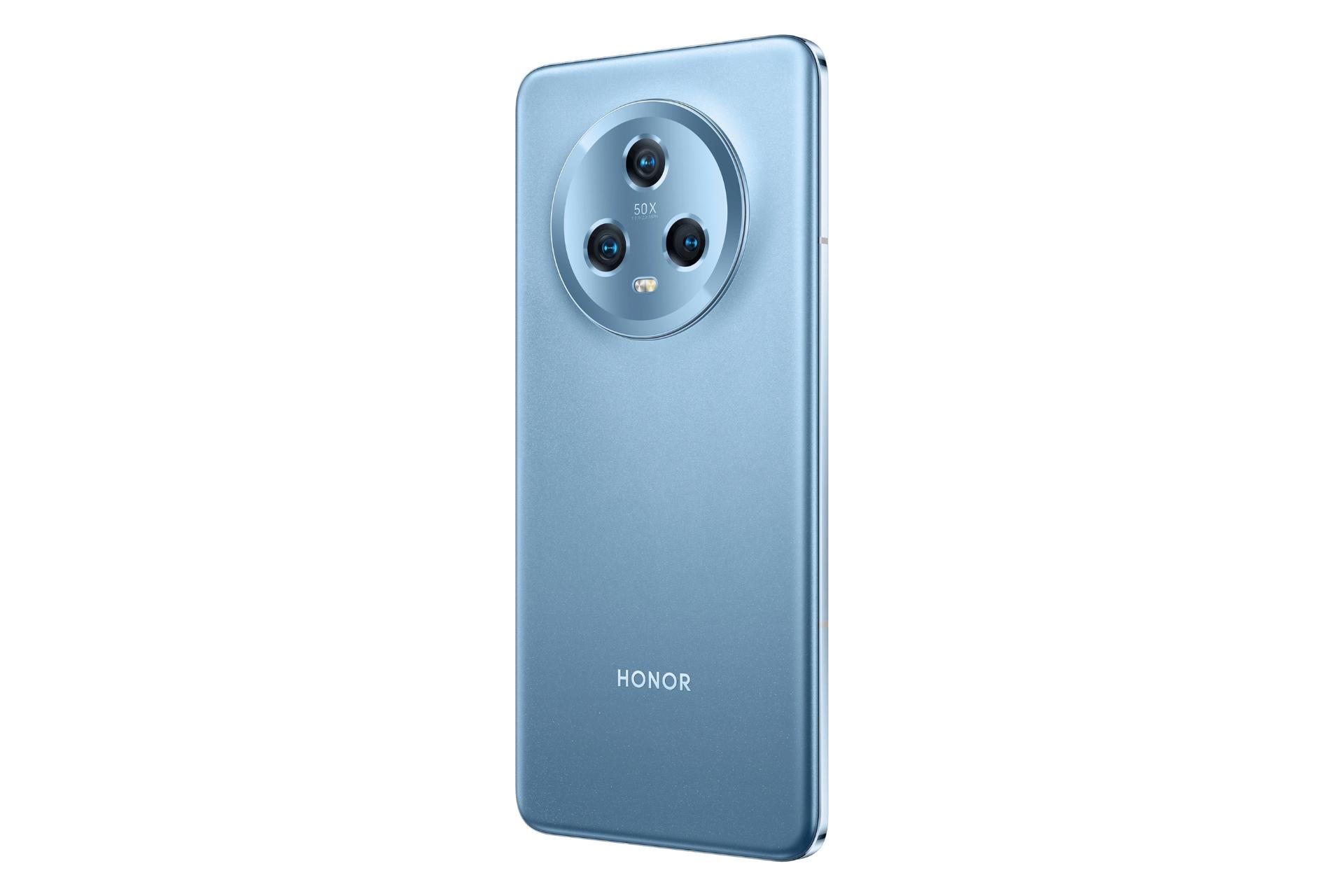 نمای راست پنل پشت HONOR Magic5 / گوشی موبایل آنر مجیک 5 آبی