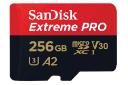 کارت حافظه سن دیسک microSDXC با ظرفیت 256 گیگابایت مدل Extreme Pro V30 A2 کلاس 10