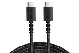 کابل شارژ USB انکر Type-C به Type-C مدل A8032 PowerLine+ Select با طول 0.9 متر مشکی