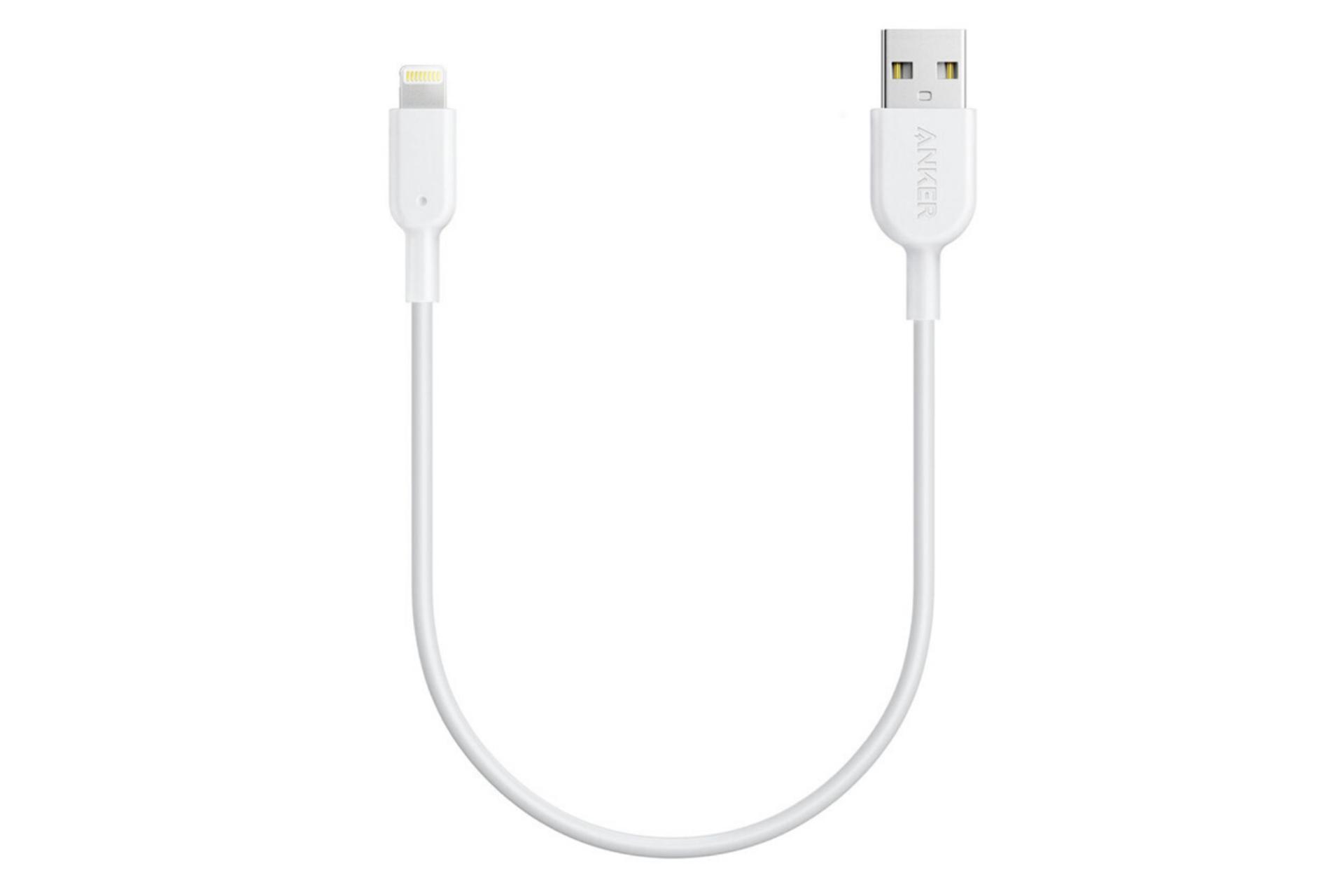 کانکتور کابل شارژ USB انکر USB به Lightning مدل A8431 PowerLine II با طول 0.3 متر