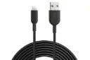 کابل شارژ USB انکر USB به Lightning مدل A8434 PowerLine II با طول 3 متر مشکی