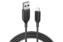 کانکتور کابل شارژ USB انکر USB به Lightning مدل A8812 PowerLine III با طول 0.9 متر