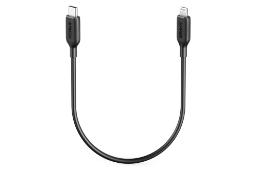 کابل شارژ USB انکر Type-C به Lightning مدل A8831 PowerLine III با طول 0.3 متر مشکی