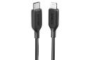 کانکتور کابل شارژ USB انکر Type-C به Lightning مدل A8831 PowerLine III با طول 0.3 متر