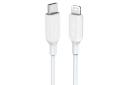 کابل شارژ USB انکر Type-C به Lightning مدل A8832 PowerLine III با طول 0.9 متر سفید