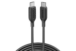 کابل شارژ USB انکر Type-C به Type-C مدل A8856 PowerLine III با طول 1.8 متر مشکی
