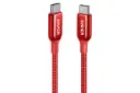 کابل شارژ USB انکر Type-C به Type-C مدل A8863 PowerLine+ III با طول 1.8 متر قرمز