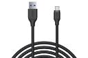 کابل شارژ USB آکی USB به Type-C مدل CB-AC2 با طول 2 متر مشکی