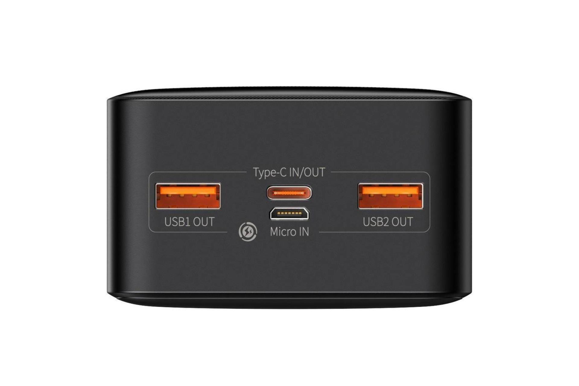 درگاه پاور بانک باسئوس Bipow Digital Display PPDML با ظرفیت 30000 میلی‌آمپر ساعت