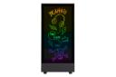 کیس کامپیوتر گیم مکس Kreator با نوشته ها و نورپردازی RGB
