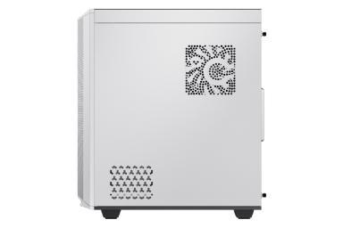 نمای راست کیس کامپیوتر گیم مکس Precision White