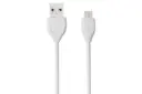 کابل شارژ USB ریمکس USB به Micro-USB مدل LESU RC-050m با طول 1 متر سفید