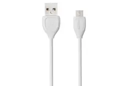 کابل شارژ USB ریمکس USB به Micro-USB مدل LESU RC-050m با طول 1 متر سفید