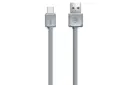 کابل شارژ USB ریمکس USB به Micro-USB مدل RC-008m با طول 1 متر خاکستری