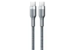 کابل شارژ USB ریمکس Type-C به Type-C مدل RC-010 Sury Series 2 با طول 1 متر نقره ای
