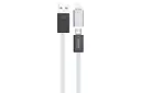 کانکتور کابل شارژ USB ریمکس USB به Micro-USB+Lightning مدل RC-026t 2in1 با طول 1 متر