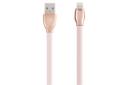 کابل شارژ USB ریمکس USB به Lightning مدل RC-035i Laser Series با طول 1 متر رزگلد