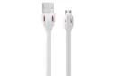 کابل شارژ USB ریمکس USB به Micro-USB مدل RC-035m Laser Series با طول 1 متر سفید