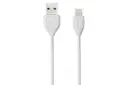 کابل شارژ USB ریمکس USB به Lightning مدل RC-050i Lesu با طول 1 متر سفید