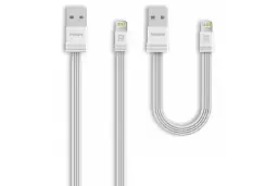 کابل شارژ USB ریمکس USB به Lightning مدل RC-062i با طول 1 متر+0.16 متر سفید