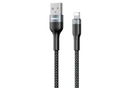 کابل شارژ USB ریمکس USB به Lightning مدل RC-064i Sury Series 2 با طول 1 متر مشکی