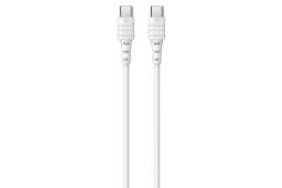 کابل شارژ USB ریمکس Type-C به Type-C مدل RC-068-C-C Zeron Series با طول 1 متر سفید