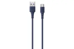 کابل شارژ USB ریمکس USB به Type-C مدل RC-068a با طول 1 متر آبی