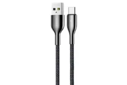 کابل شارژ USB ریمکس USB به Type-C مدل RC-092a Kingpin Series با طول 1 متر مشکی