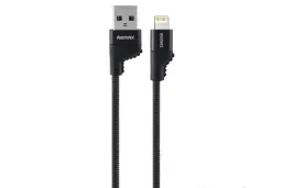 کابل شارژ USB ریمکس USB به Lightning مدل RC-108i با طول 1 متر مشکی