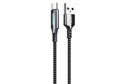 کابل شارژ USB ریمکس USB به Type-C مدل RC-123a با طول 1 متر مشکی