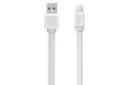 کابل شارژ USB ریمکس USB به Lightning مدل RC-129i با طول 1 متر سفید