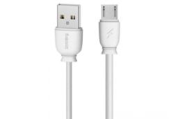 کابل شارژ USB ریمکس USB به Micro-USB مدل RC-134m با طول 1 متر سفید