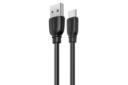 کابل شارژ USB ریمکس USB به Type-C مدل RC-138a با طول 1 متر مشکی