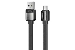 کابل شارژ USB ریمکس USB به Micro-USB مدل RC-154m با طول 1 متر مشکی