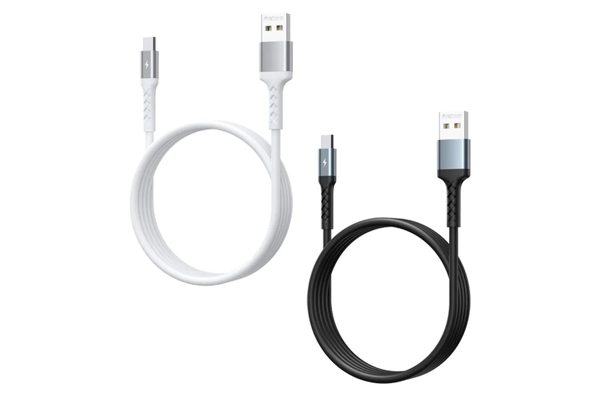 رنگ بندی کابل شارژ USB ریمکس USB به Micro-USB مدل RC-161m Kayla Series با طول 1 متر