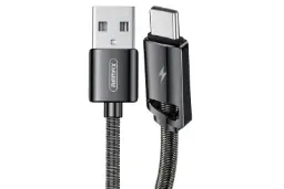 کابل شارژ USB ریمکس USB به Type-C مدل RC-166a Kinry Series با طول 1 متر مشکی