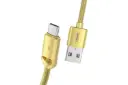 کابل شارژ USB ریمکس USB به Type-C مدل RC-166a Kinry Series با طول 1 متر طلایی