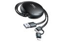کانکتور کابل شارژ USB ریمکس USB به Micro-USB+Lightning مدل RC-182i 2in1 با طول 0.9 متر