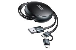 کانکتور کابل شارژ USB ریمکس USB به Micro-USB+Lightning مدل RC-182i 2in1 با طول 0.9 متر