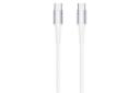 کابل شارژ USB ریمکس Type-C به Type-C مدل RC-198c با طول 1 متر سفید
