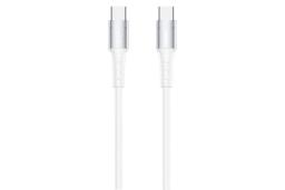 کابل شارژ USB ریمکس Type-C به Type-C مدل RC-198c با طول 1 متر سفید