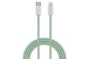 کابل شارژ USB راک Type-C به Lightning مدل Flash Charge Series RCB0817 با طول 1 متر سبز
