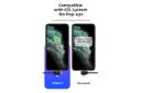 کابل شارژ USB راک USB به Type-C+Micro-USB+Lightning مدل G3 Retractable RCB0792 3in1 با طول 1 متر