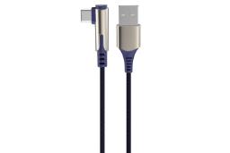 کابل شارژ USB راک USB به Type-C مدل M1 RCB0732 با طول 1 متر آبی
