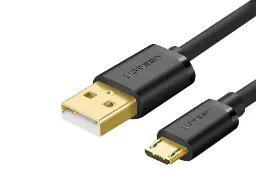 کانکتور کابل شارژ USB یوگرین USB به Micro-USB مدل US125 با طول 0.25 متر