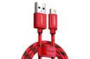 کابل شارژ USB یوگرین USB به Lightning مدل US247 با طول 1.5 متر قرمز