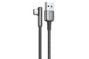 کابل شارژ USB یوگرین USB به Type-C مدل US313 با طول 1 متر مشکی