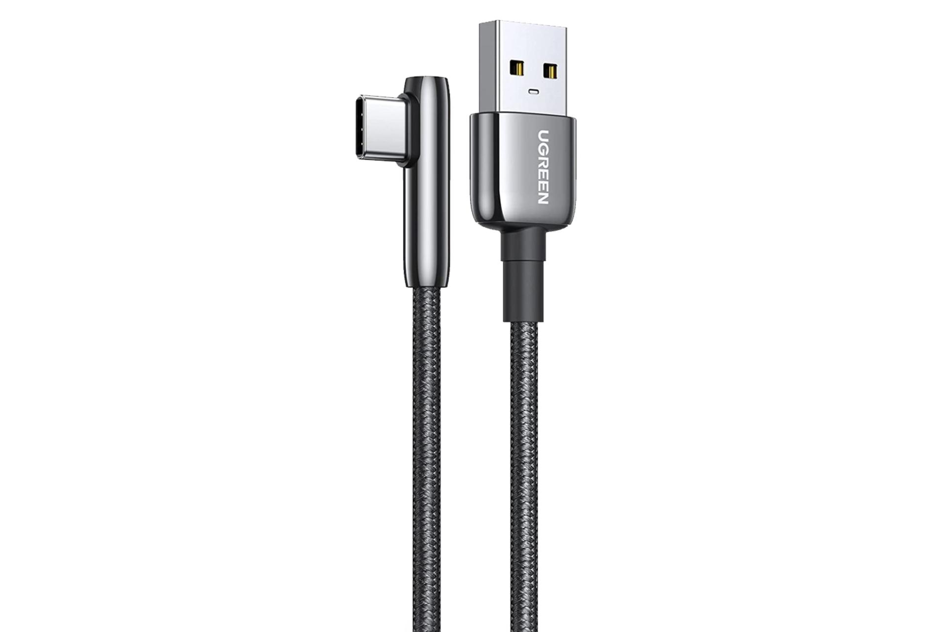 کابل شارژ USB یوگرین USB به Type-C مدل US313 با طول 1 متر مشکی